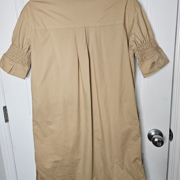 Calypso Shirt Dress in Beige small to medium - Picture 9 of 13